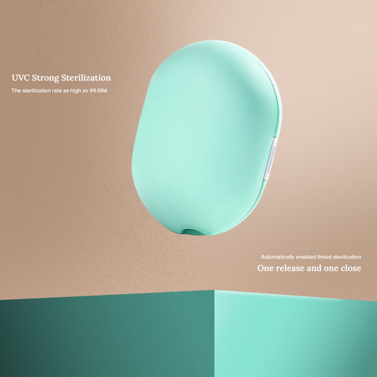 UV Toothbrush Sterilizer – Portable, USB Rechargeable & No-Drill Wall Mount